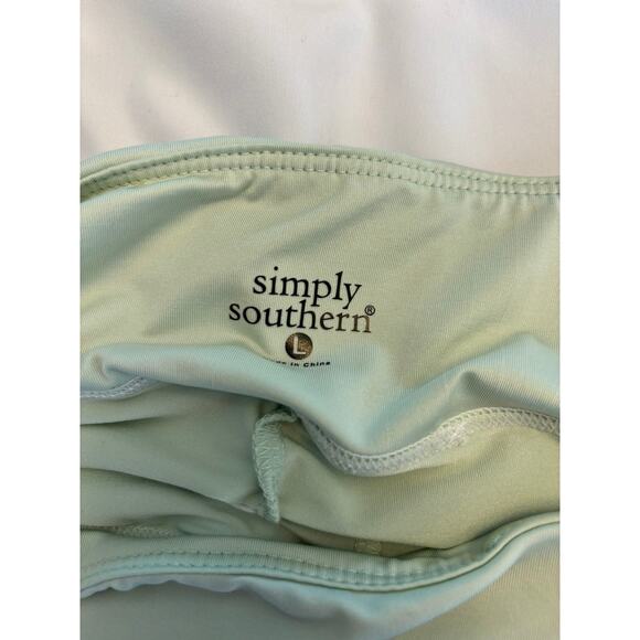 Simply Southern Tennis Golf Pickleball Skort Skirt Mint White Large Sporty - Picture 4 of 6